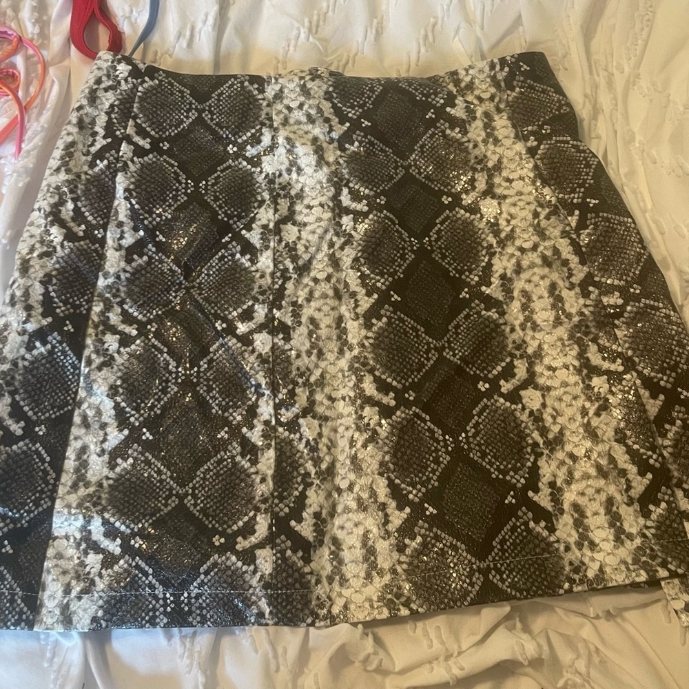 Snakeskin skirt